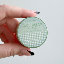 Load image into Gallery viewer, Cool Green Plaid Washi Tape
