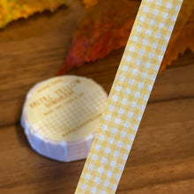 Load image into Gallery viewer, Pastel Yellow Gingham Washi Tape
