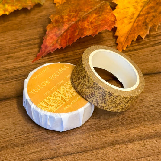 Yellow Foliage Washi Tape