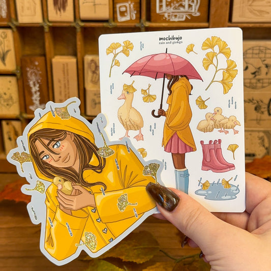 Rain and Ginkgo (2025 Patreon Exclusive Stickers)