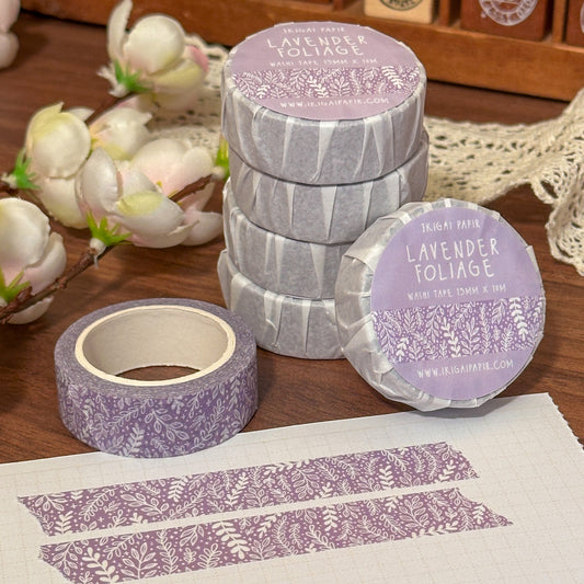 Lavender Foliage Washi Tape