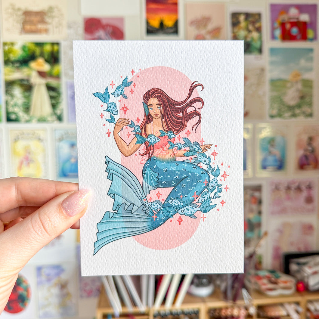Mermaid Postcard (A6)