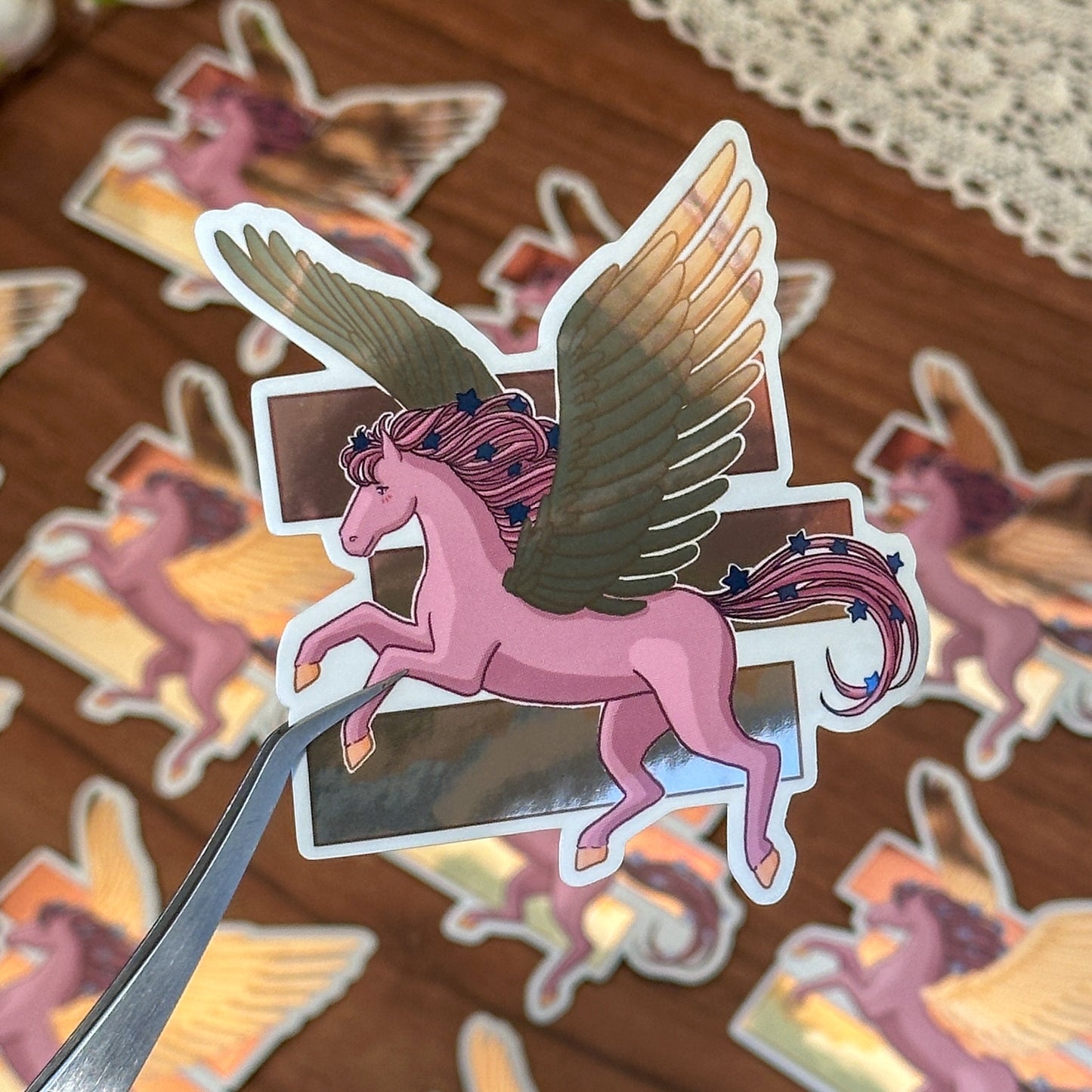 Morning Horse Vinyl Sticker