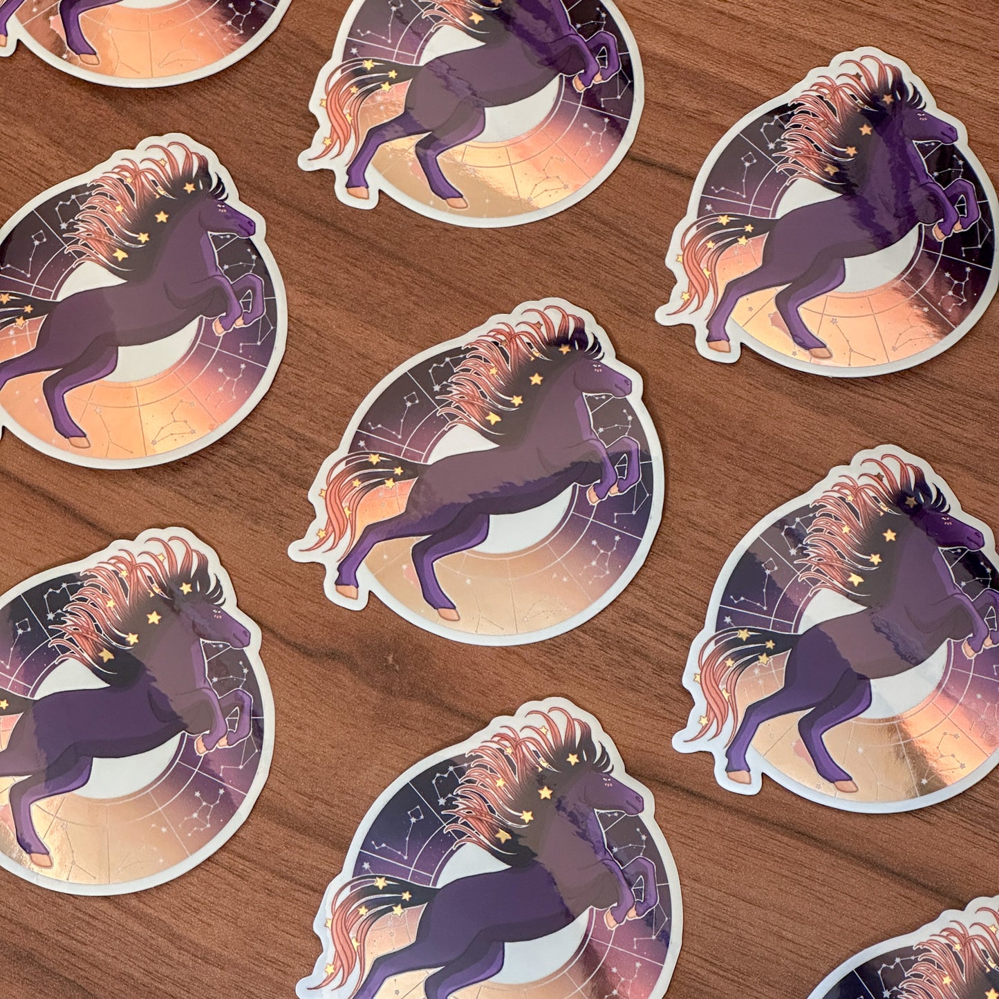 Night Horse Vinyl Sticker