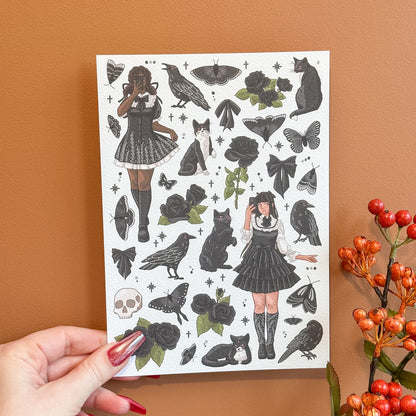 Gothic Lolita A5 Print
