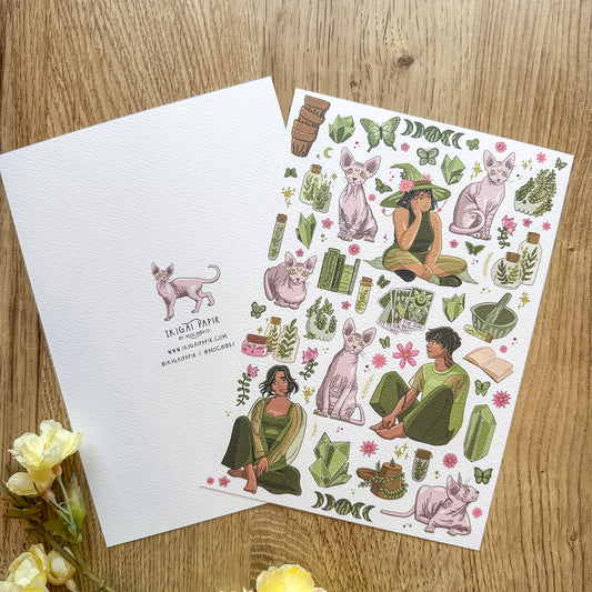 Garden Witch A5 Print