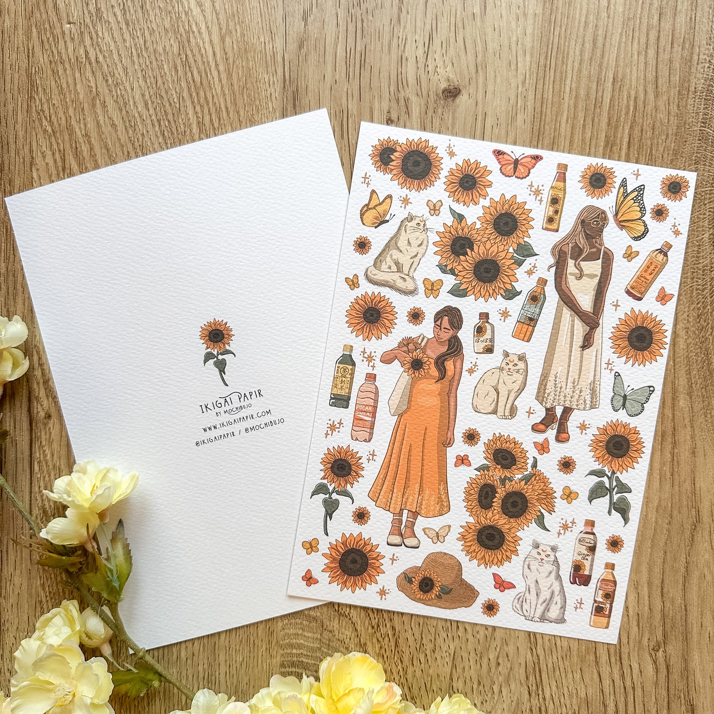 Sunflower Picnic A5 Print