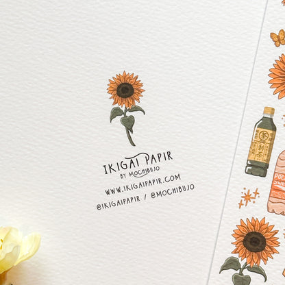 Sunflower Picnic A5 Print