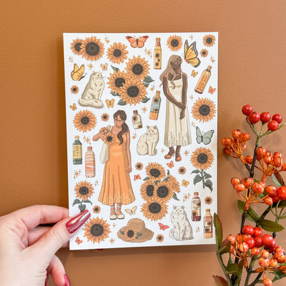 Sunflower Picnic A5 Print