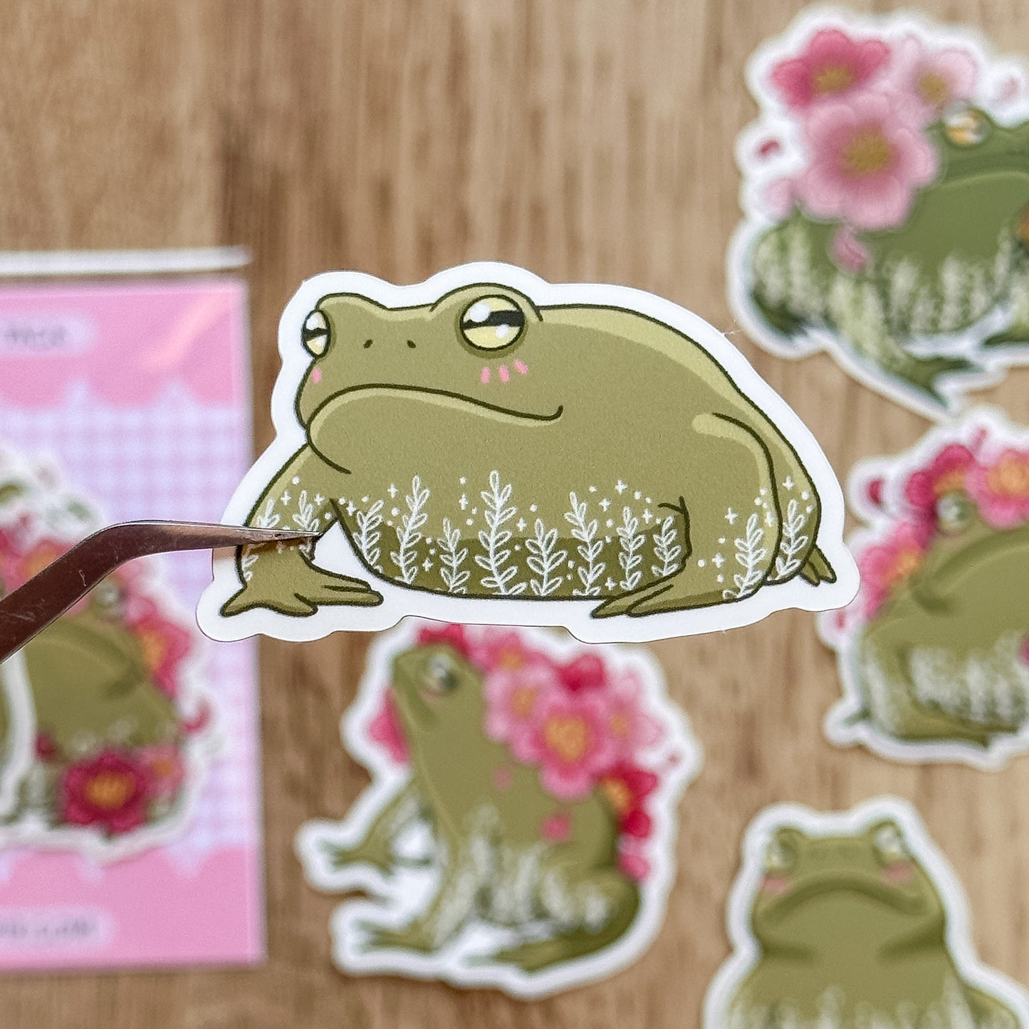 Sakura Frogs Vinyl Sticker Pack
