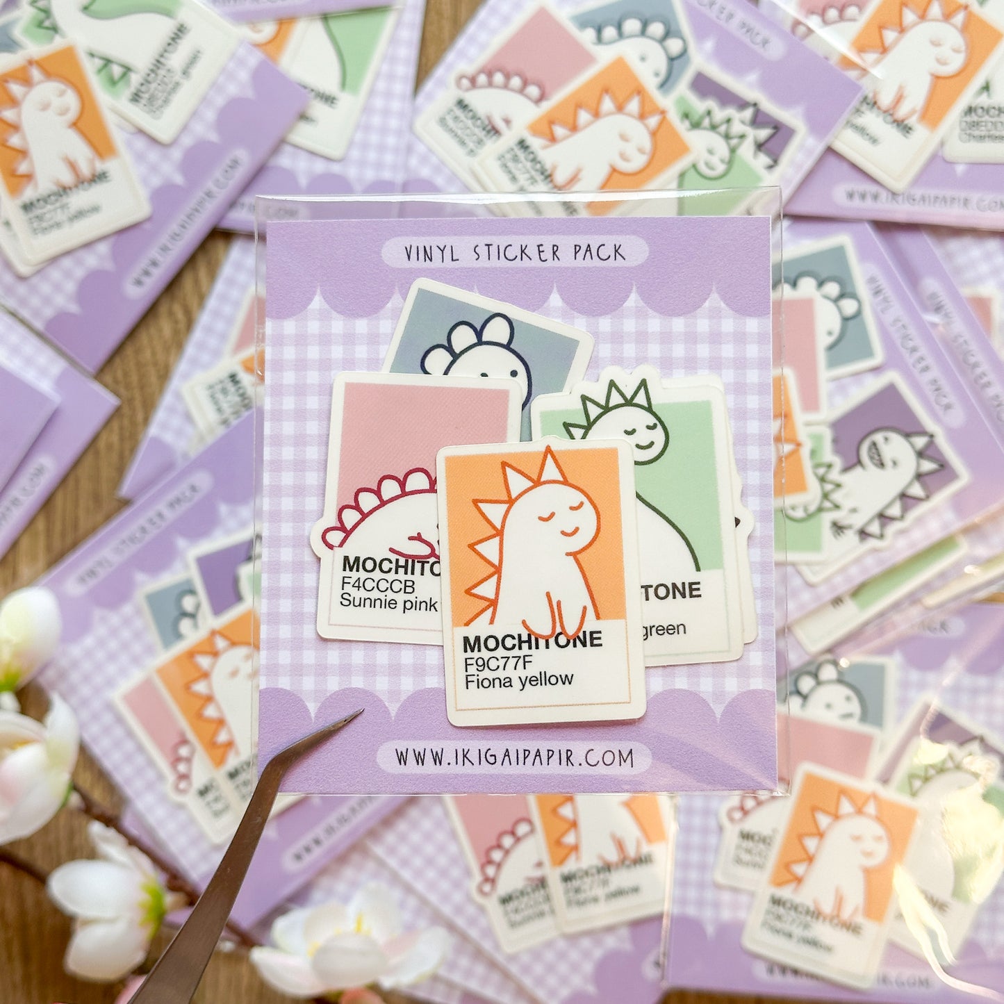 Dinosaur Friends Mochitone Vinyl Stickers