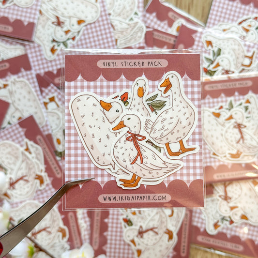 Garden Ducks Vinyl Sticker Pack