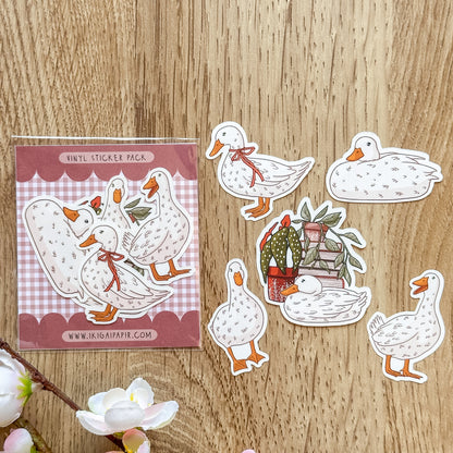 Garden Ducks Vinyl Sticker Pack