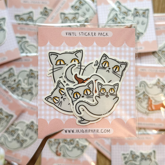 Ghost Cats Vinyl Sticker Pack