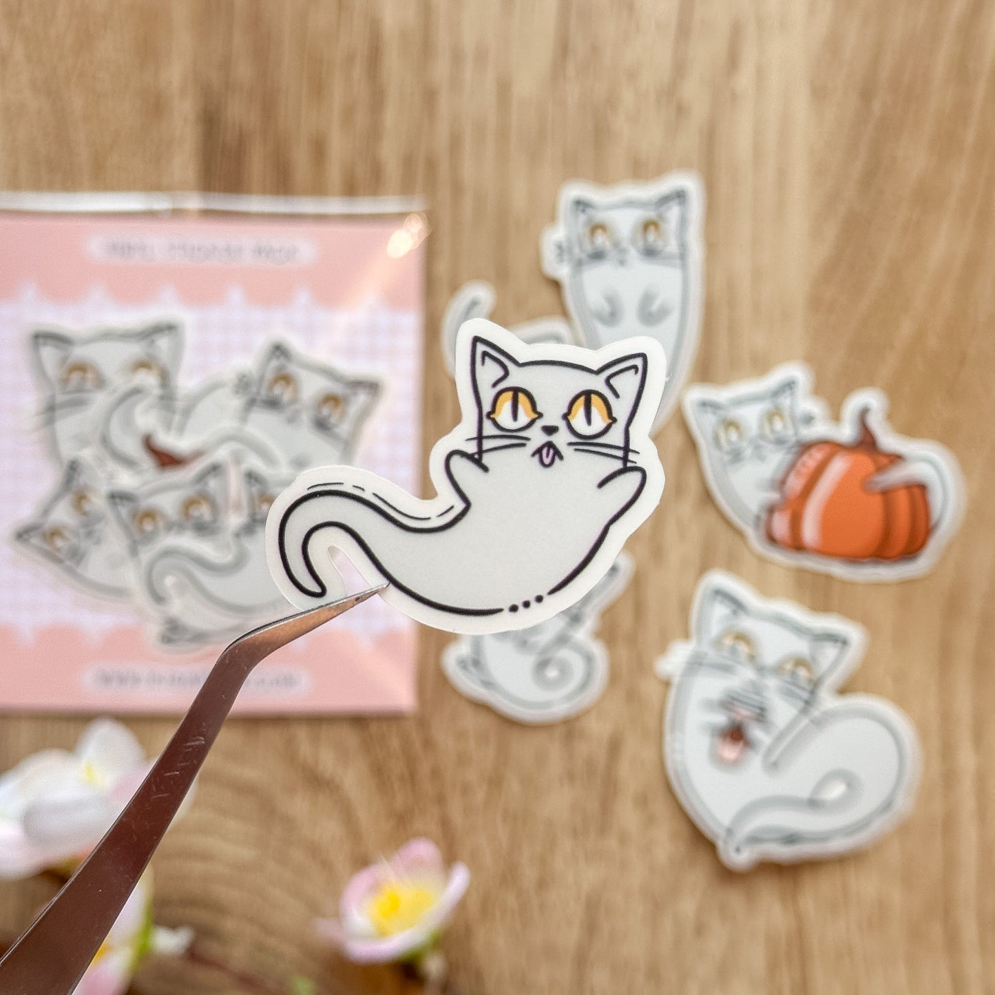 Ghost Cats Vinyl Sticker Pack