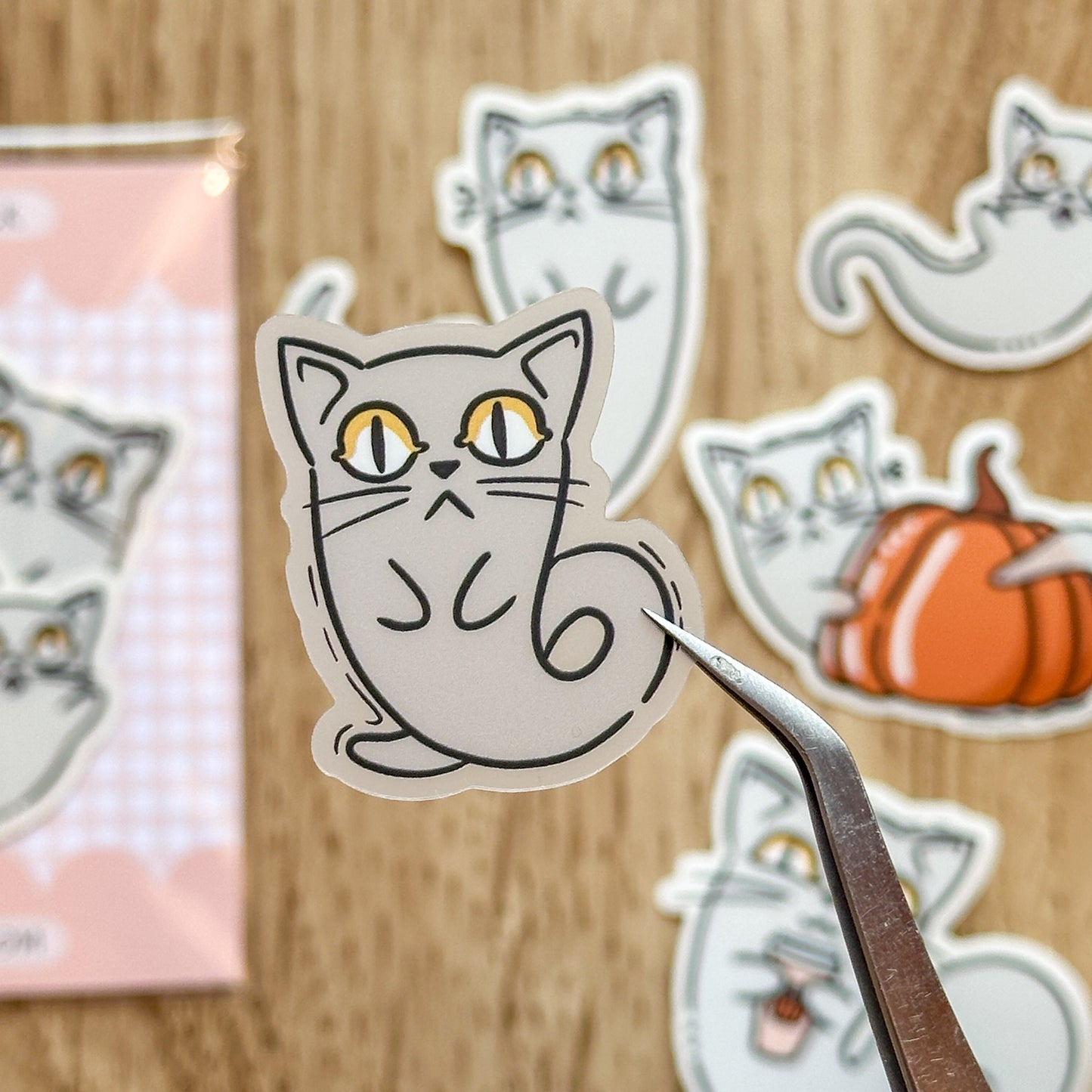 Ghost Cats Vinyl Sticker Pack