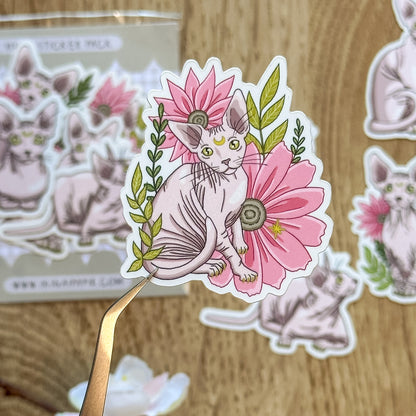 Sphinx Cat Vinyl Sticker Pack