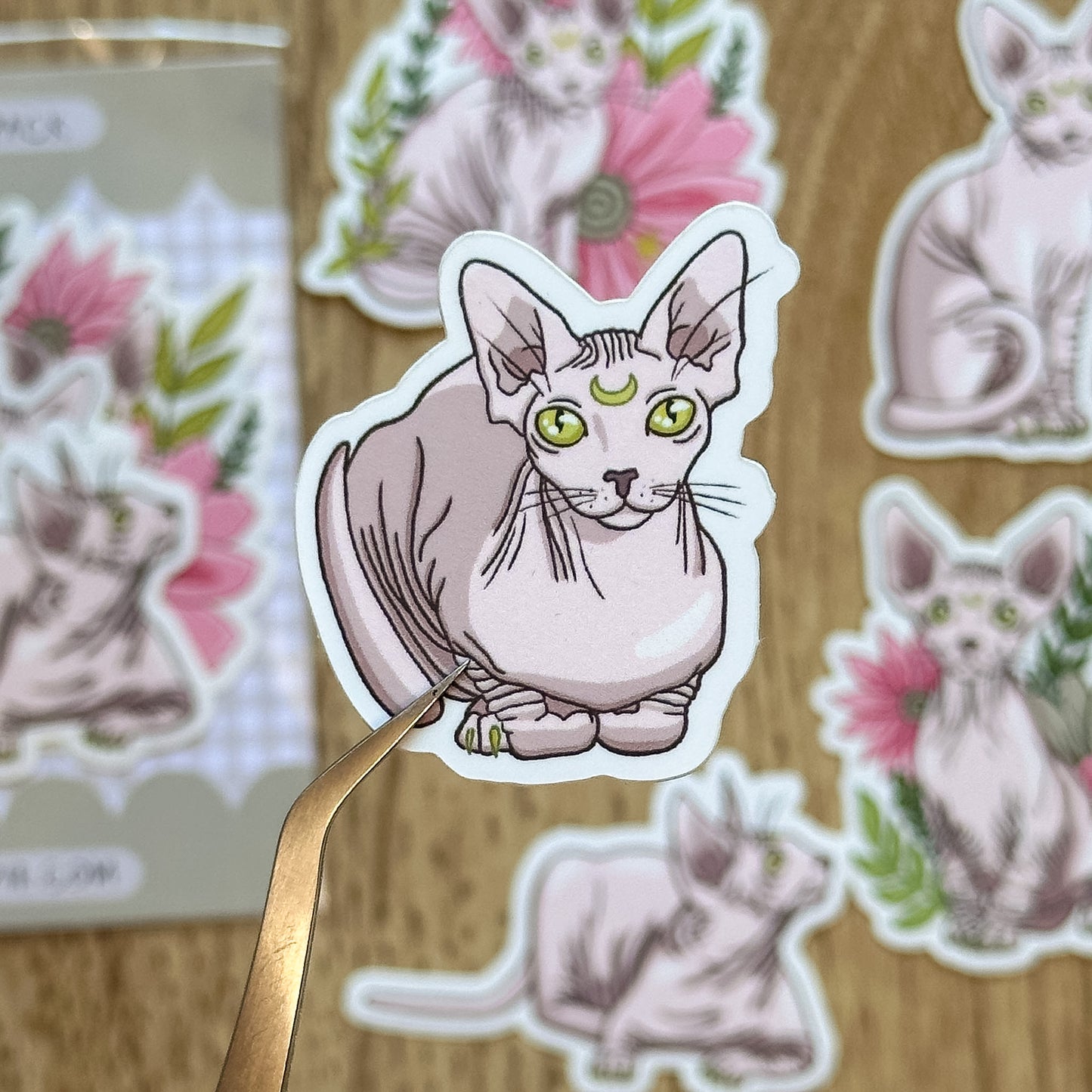 Sphinx Cat Vinyl Sticker Pack