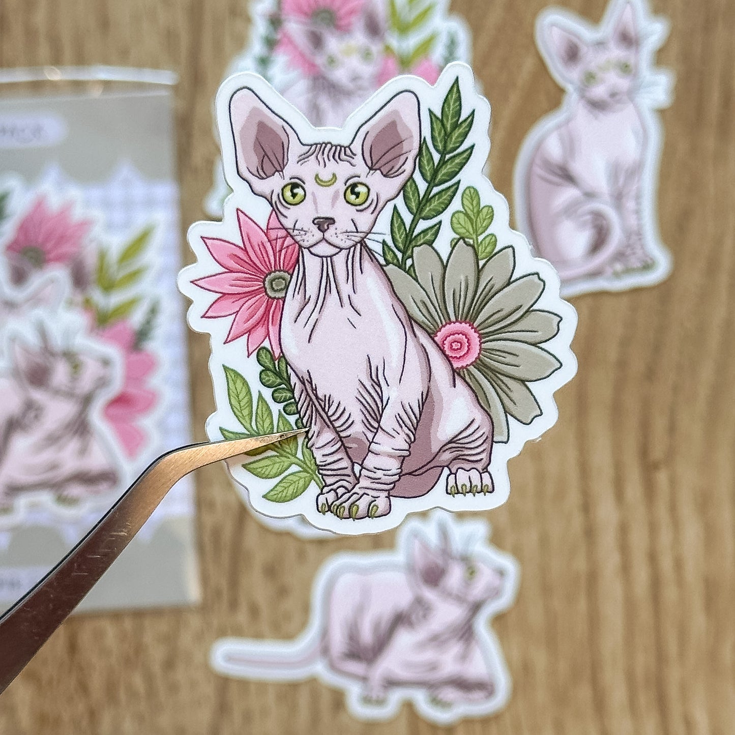 Sphinx Cat Vinyl Sticker Pack