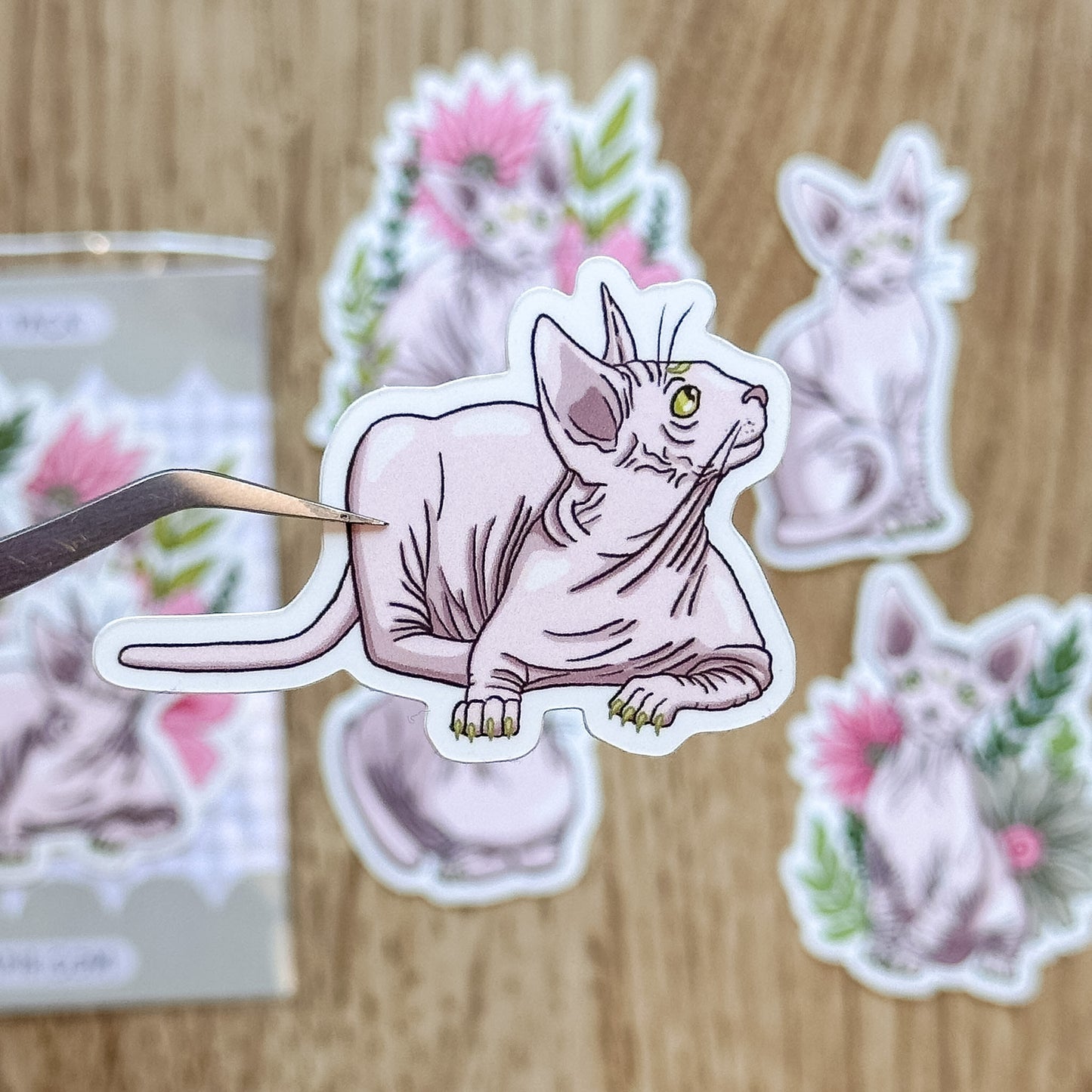 Sphinx Cat Vinyl Sticker Pack
