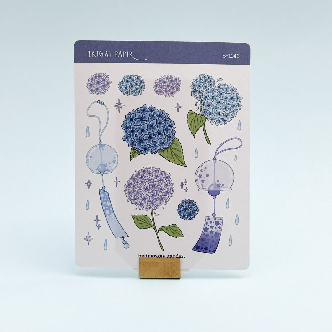 Hydrangea Garden Sticker Sheet