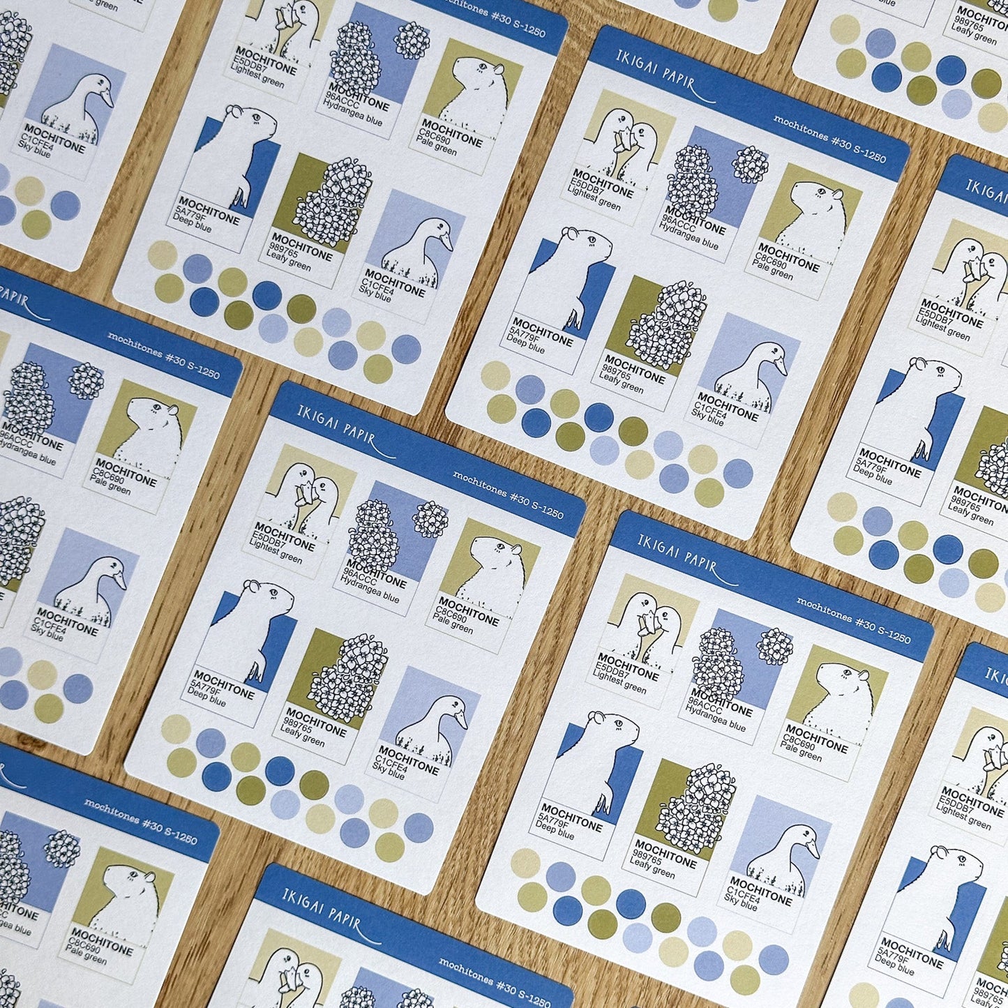 Mochitones #30 (Capybara Summer) Sticker Sheet