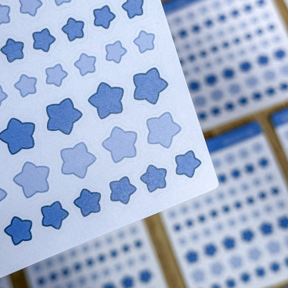 Blue Stars Sticker Sheet