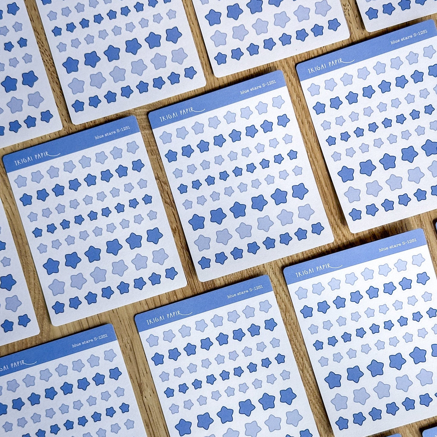 Blue Stars Sticker Sheet
