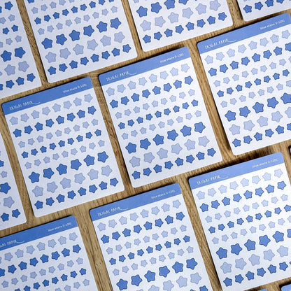 Blue Stars Sticker Sheet