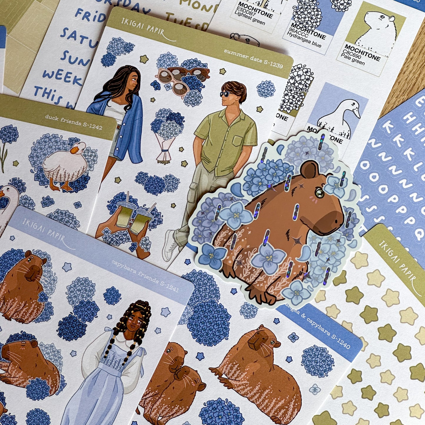 Capybara Summer Sticker Bundle