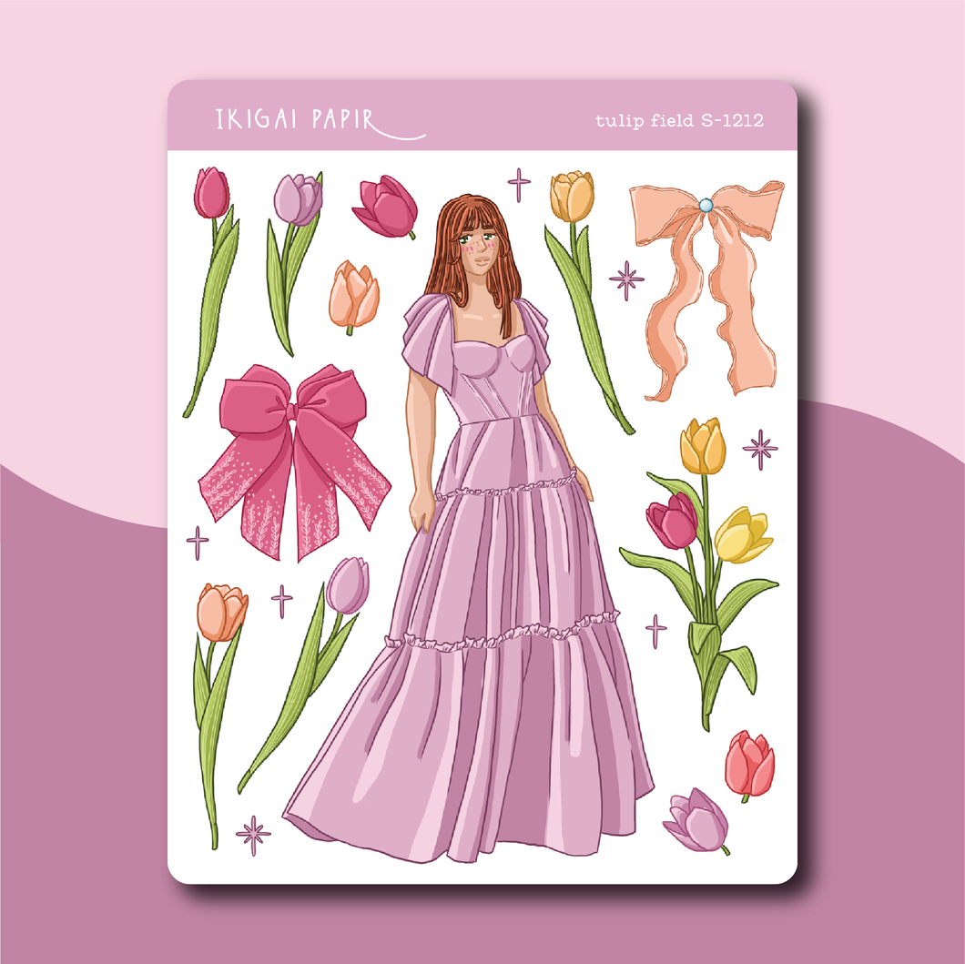 Tulip Field Sticker Sheet