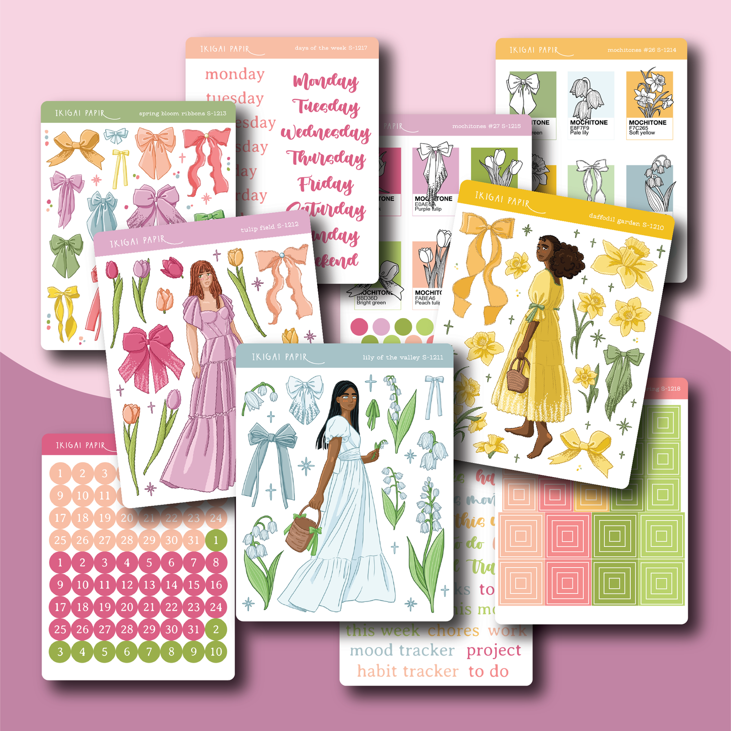 Spring Florals Sticker Bundle