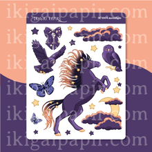 Load image into Gallery viewer, Night Horse Sticker Sheet

