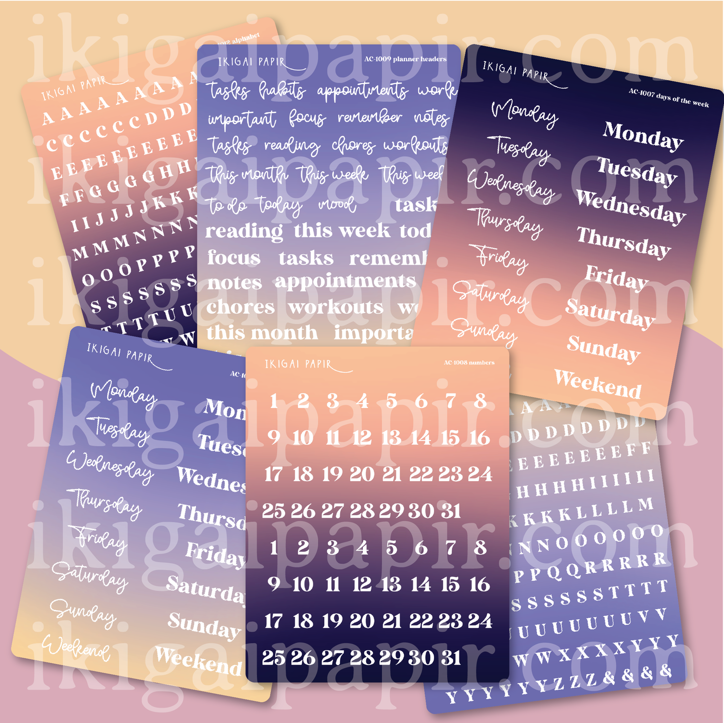 Year of the Horse Planner Bundle