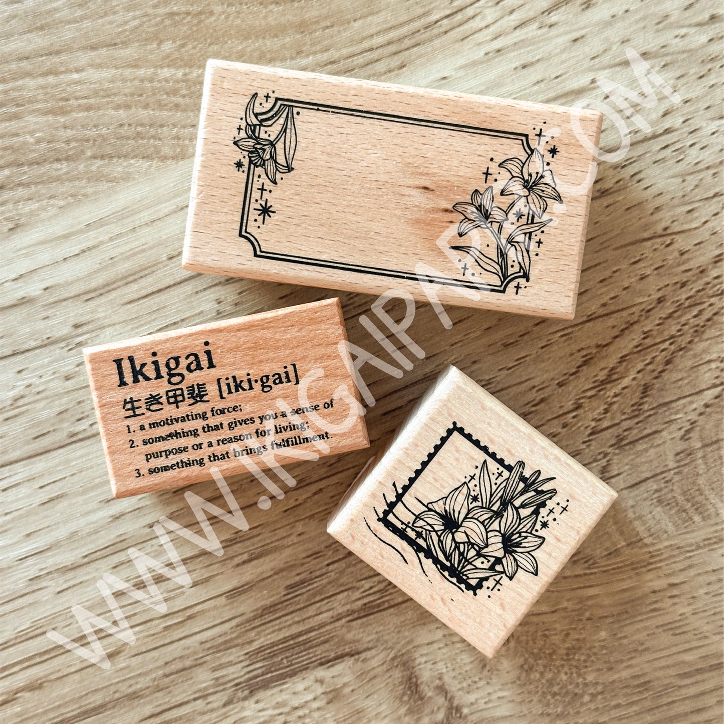 Year of the Snake Wooden Stamps