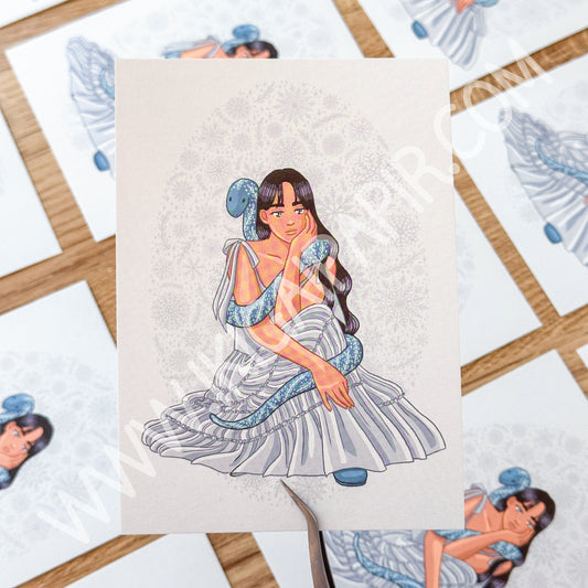 Year of the Snake A6 Postcard