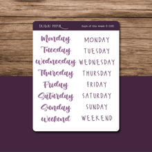 Load image into Gallery viewer, Purple Functional Planner Sticker Bundle
