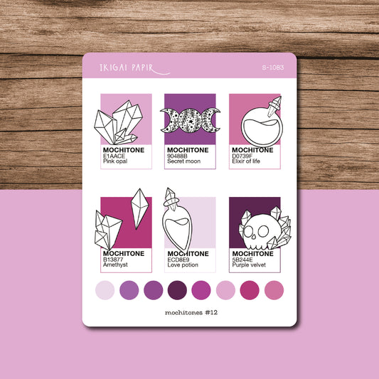 Mochitones #12 (Potions Witch) Sticker Sheet