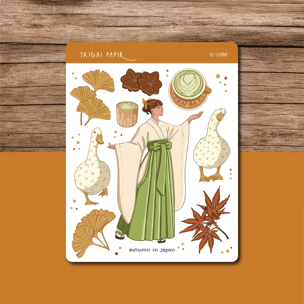 Autumn in Japan Sticker Sheet