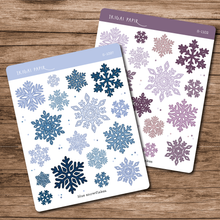 Load image into Gallery viewer, Snowflakes Sticker Sheet
