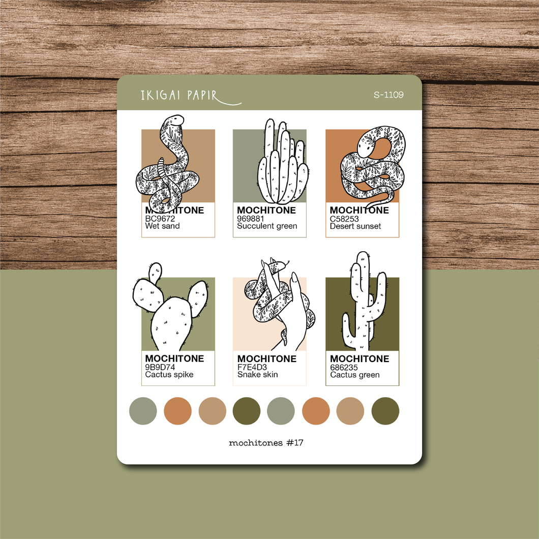 Mochitones #17 (Desert) Sticker Sheet