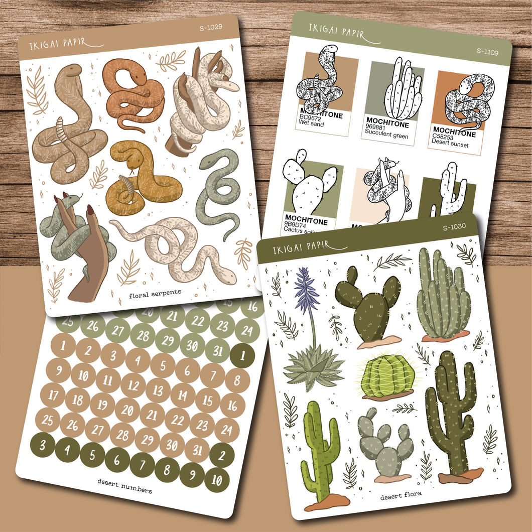 Desert Flora & Fauna Sticker Bundle