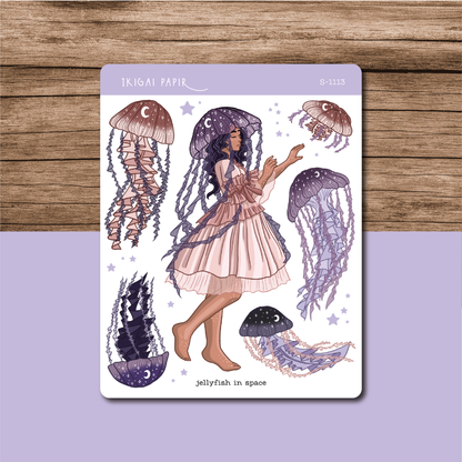 Jellyfish in Space Sticker Bundle