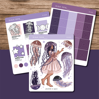 Jellyfish in Space Sticker Bundle