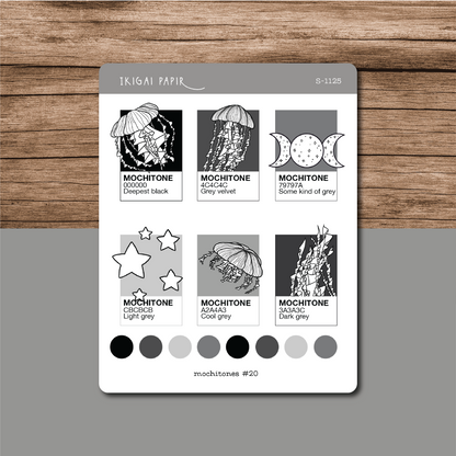 Black Jellyfish Sticker Bundle