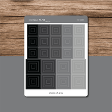 Load image into Gallery viewer, Shades of Color Squares Sticker Sheet
