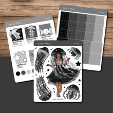 Load image into Gallery viewer, Black Jellyfish Sticker Sheet Bundle
