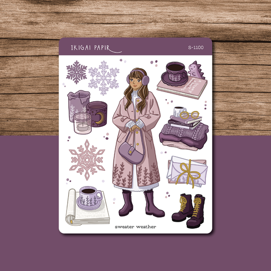 Sweater Weather Sticker Sheet