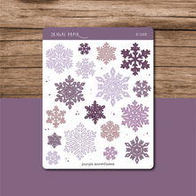 Load image into Gallery viewer, Snowflakes Sticker Sheet
