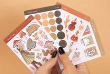 Load image into Gallery viewer, Magical Autumn Forest Circle and Eyelet Sticker Sheet
